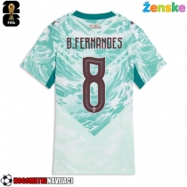 Ženske Nogometnih dresov Portugalska Bruno Fernandes #8 Gostujoči SP 2026 Kratki rokavi